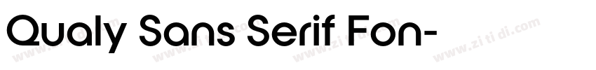 Qualy Sans Serif Fon字体转换